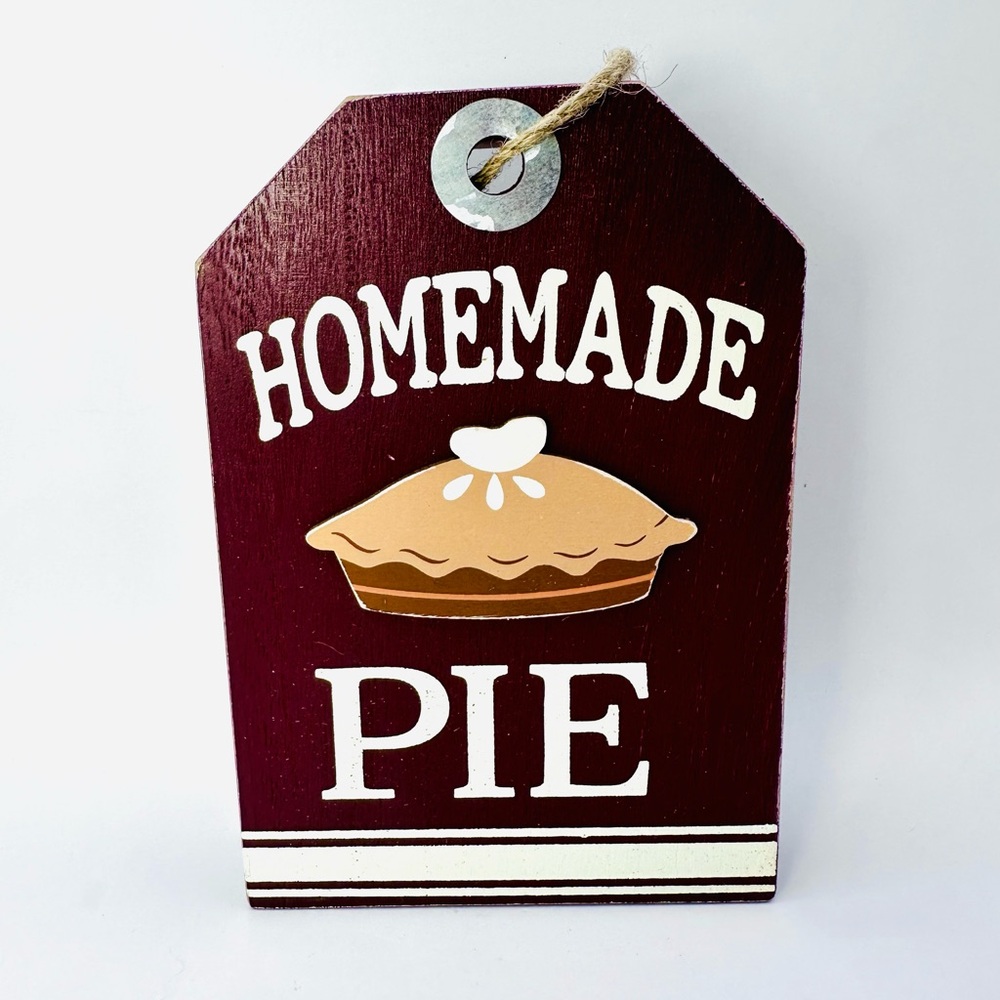 Ashland Fall Wooden Sign "Homemade Pie" Plaque Halloween Thanksgiving Decor 7”